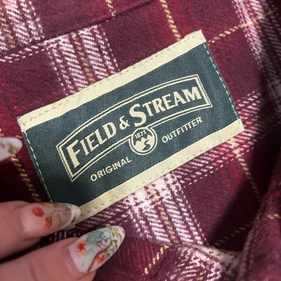 Fields and stream men’s cotton flannel hefty hunting fishing 2XL - Picture 3 of 5